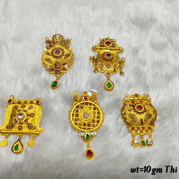 916 Gold Antique Mangalsutra Pendants by Suvidhi Ornaments