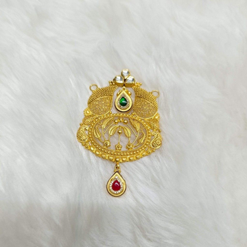 916 gold antique mangalsutra pendants by Suvidhi Ornaments