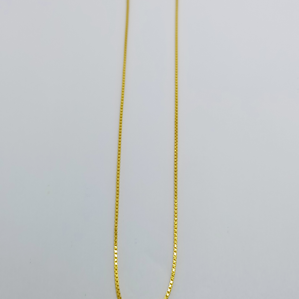 22crt lightweight Machine Gold Chain