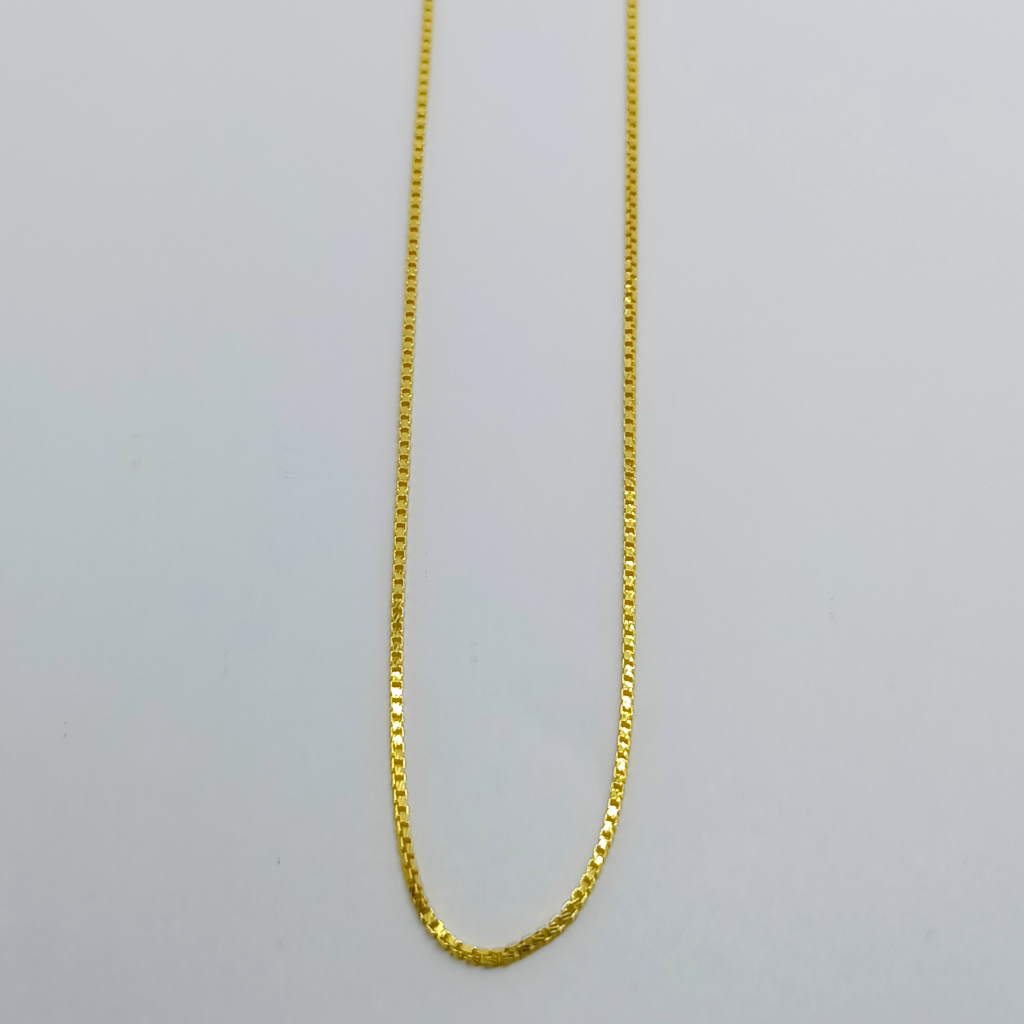 22crt lightweight Machine Gold Chain