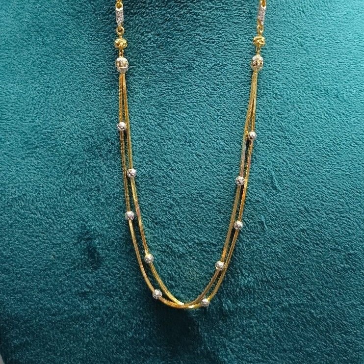22crt Gold Stylish Chain