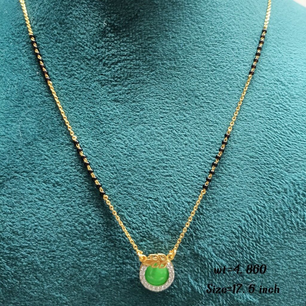 22crt Mangalsutra Dokiya Gold