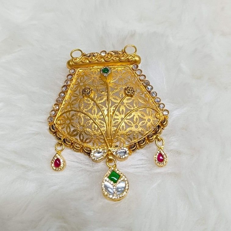 22crt Gold Antique Mangalsutra Pendants